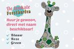 Geboortebord Giraf groen geboorteborden huren jongen, meisje, Ophalen, Zo goed als nieuw, Geboortebord