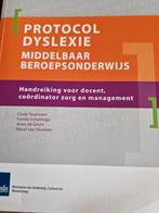 Protocol Dyslexie Middelbaar Beroepsonderwijs, Ophalen of Verzenden, Zo goed als nieuw, MBO, Cindy Teunissen