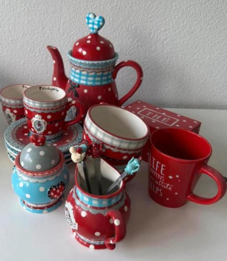 theeservies van Studio Koekepeer, Huis en Inrichting, Keuken | Servies, Nieuw, Compleet servies, Overige stijlen, Keramiek, Ophalen of Verzenden