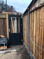 hardhouten schuurdeur, Doe-het-zelf en Verbouw, Deuren en Horren, Ophalen, Gebruikt, 80 tot 100 cm, Buitendeur