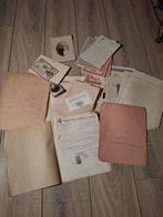Lot Franse handgeschreven documenten, foto's, obligaties,, Ophalen of Verzenden