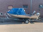 Aluminium visboot 440x165 compleet met honda 10pk 4t, Ophalen, Tot 10 pk, Zo goed als nieuw, 3 tot 6 meter