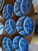 6 West Germany Fondueborden - Vintage, Huis en Inrichting, Keuken | Servies, Ophalen, Gebruikt, Bord(en), Overige stijlen