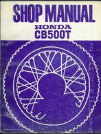Honda CB500 T shop manual (4876z), Verzenden, Honda