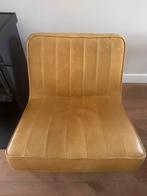 Lederen fauteuil van Volt okergeel, Ophalen, Eenpersoons, Zo goed als nieuw, Minder dan 150 cm