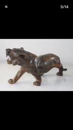 Houten Tijger Beeld van Wayan Winten, Ophalen of Verzenden