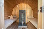 Welvaere Barrelsauna met 9kw Harvia kachel, Ophalen, Zo goed als nieuw, Fins of Traditioneel, Complete sauna
