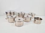 7 x Vintage Gero Zilmeta Dick Simonis pannenset Dutch design