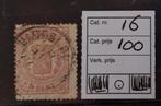 Nederland nr 16 - Gebruikt - Cat waarde € 100.-, Ophalen of Verzenden, T/m 1940, Gestempeld