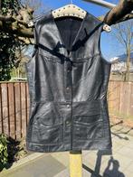gilet dames van zwart leer, Zwart, Jasje, Ophalen, Maat 38/40 (M)
