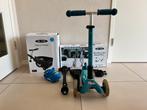 Mini Microstep Deluxe Plus 3 in 1 led wieltjes met Trailer, Ophalen, Overige merken, Met kar of aanhanger