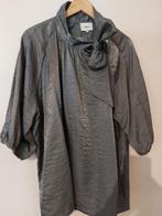 Shoeby blouse top met grote strik XXXL Zilverkleurig pofmouw, Ophalen of Verzenden, Nieuw, Maat 46/48 (XL) of groter