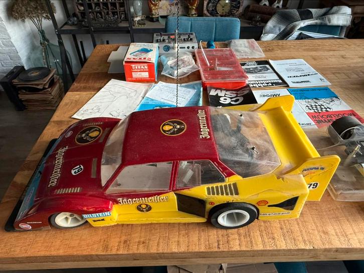 Vintage Robbe SG-rodeo E 1:8 scale BMW + Robe Luna 27 mhz, Hobby en Vrije tijd, Modelbouw | Radiografisch | Auto's, Gebruikt, Auto onroad