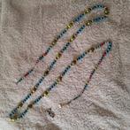 Supermooie kerstslinger van glas groen blauw, Diversen, Kerst, Ophalen of Verzenden, Gebruikt