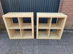 2 lichtbruine IKEA EXPEDIT open kasten/vakkenkasten 4 vakken, Ophalen, Gebruikt