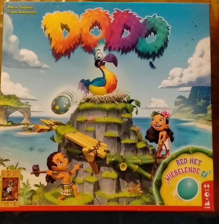 Dodo - Leuk familiespel!, Hobby en Vrije tijd, Gezelschapsspellen | Bordspellen, Zo goed als nieuw, Drie of vier spelers, Ophalen of Verzenden