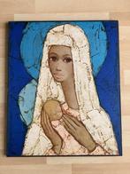 de kleine Madonna , Jef Wauters , circa 1970 litho op hout, Ophalen