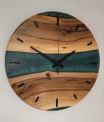 Epoxyhars klok. Epoxy resin clock 50cm, Huis en Inrichting, Woonaccessoires | Klokken, Ophalen of Verzenden, Nieuw