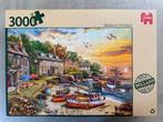 Jumbo puzzel 3000 stukjes - Harbour cottages, Hobby en Vrije tijd, Denksport en Puzzels, Ophalen, Meer dan 1500 stukjes, Zo goed als nieuw