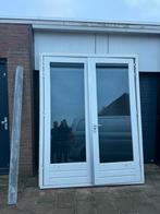 DUBBELE TUIN DEUR met glas!, 75 tot 150 cm, Deurkozijn, Ophalen of Verzenden, Zo goed als nieuw