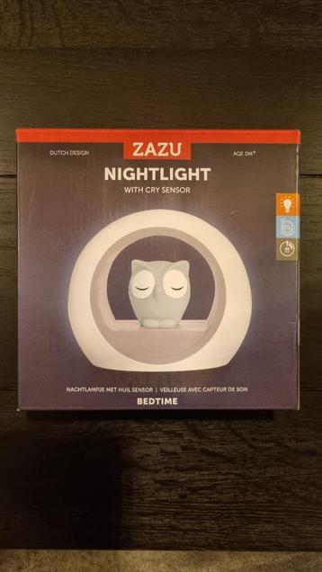 Zazu " Lou the owl" grijs nachtlampje met huilsensor beschikbaar voor biedingen