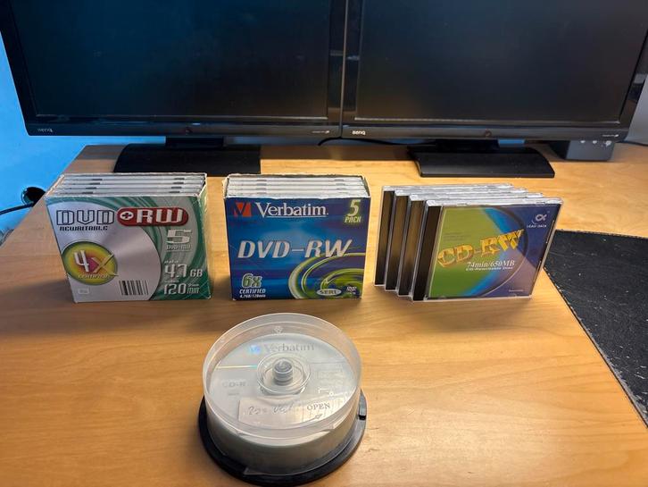DVD-RW, CD-RW en CD-R Media - Diverse merken, Computers en Software, Beschrijfbare discs, Gebruikt, Dvd, Herschrijfbaar, Verzenden