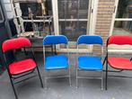 Klapstoelen - 5 stuks, Huis en Inrichting, Stoelen, Ophalen, Gebruikt, Vier, Metaal