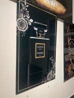 Plexiglas Schilderij Parfumfles - 90x60 cm, Huis en Inrichting, Woonaccessoires | Schilderijen, Tekeningen en Foto's, Ophalen of Verzenden