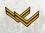 Embleem,Rang,Set,US,Army,Korporaal,Cavalerie,Civil,War, Verzamelen, Militaria | Algemeen, Verzenden, Landmacht, Amerika, Embleem of Badge