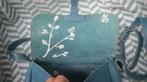 Keecie, leren tas, Flora en Fauna, blauw, Sieraden, Tassen en Uiterlijk, Verzenden, Gebruikt, Blauw, Overige typen
