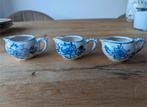 3 melkkannetjes van Delfts blauw aardewerk handgemaakt, Ophalen of Verzenden