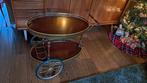 Serveerwagen, drankkar vintage, Ophalen, Gebruikt, Rond, Hout