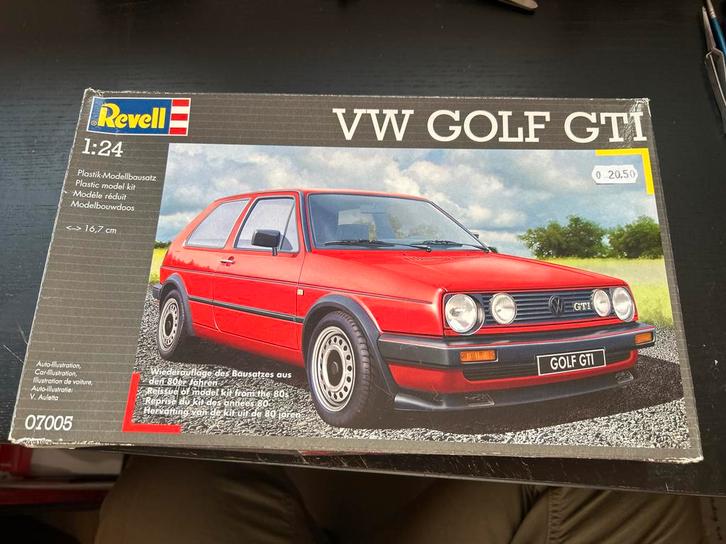Revell VW Golf GTI 1:24 - Nieuw in doos!, Hobby en Vrije tijd, Modelbouw | Auto's en Voertuigen, Nieuw, Auto, 1:32 tot 1:50, Revell