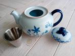 Theepot met filter Rorstrand Ostindia East Indies puntgaaf, Ophalen of Verzenden, Zo goed als nieuw, Overige stijlen, Bord(en)