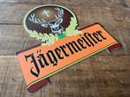 Jägermeister,   logo merk reclamebord, Verzamelen, Merken en Reclamevoorwerpen, Ophalen of Verzenden, Zo goed als nieuw, Reclamebord