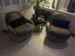 Draaibare stoeltjes velvet fauteuil, Huis en Inrichting, Ophalen, Zo goed als nieuw, Twee