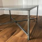 Industriële salontafel van staal, Huis en Inrichting, Tafels | Salontafels, 50 tot 100 cm, Minder dan 50 cm, Zo goed als nieuw