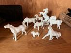 Antieke porseleinen paardenbeeldjes, Ophalen, Zo goed als nieuw, Paard, Beeldje of Figuurtje