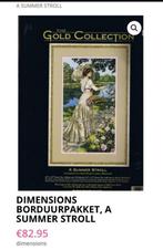 BORDUURPAKKET DIMENSIONS GOLD A SUMMER STROLL, Verzenden, Nieuw, Handborduren, Borduurpakket