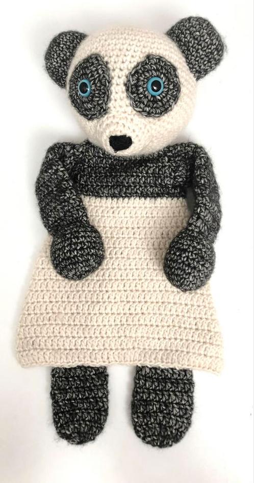 Gehaakte lappenpop Panda, Hobby en Vrije tijd, Breien en Haken, Nieuw, Haken, Overige typen, Ophalen of Verzenden