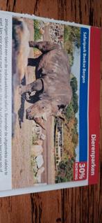 Beekse bergen, Tickets en Kaartjes, Drie personen of meer, Dierentuinbon