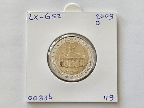 2-euromunt Duitsland (D) D 2009 Herdenking LX-G52, Postzegels en Munten, Munten | Europa | Euromunten, Losse munt, 2 euro, Duitsland