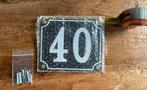 Huisnummer 40 emaille nieuw, Ophalen of Verzenden, Nieuw