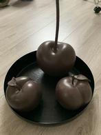 BePureHome Iron Lady dienblad met 3 decoratie kersen 30 cm, Ophalen of Verzenden, Gebruikt, Rond, Metaal