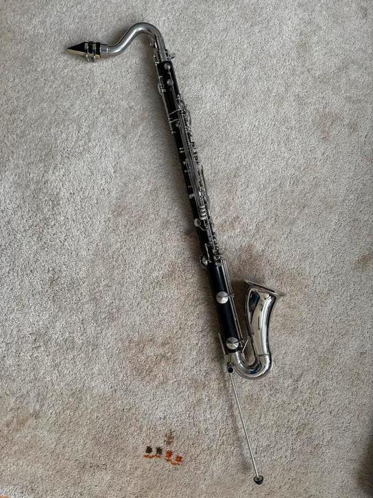 Leblanc Basclarinet 1971 - Hout 3-delig inclusief koffer, Muziek en Instrumenten, Blaasinstrumenten | Overige, Gebruikt, Houtblazer