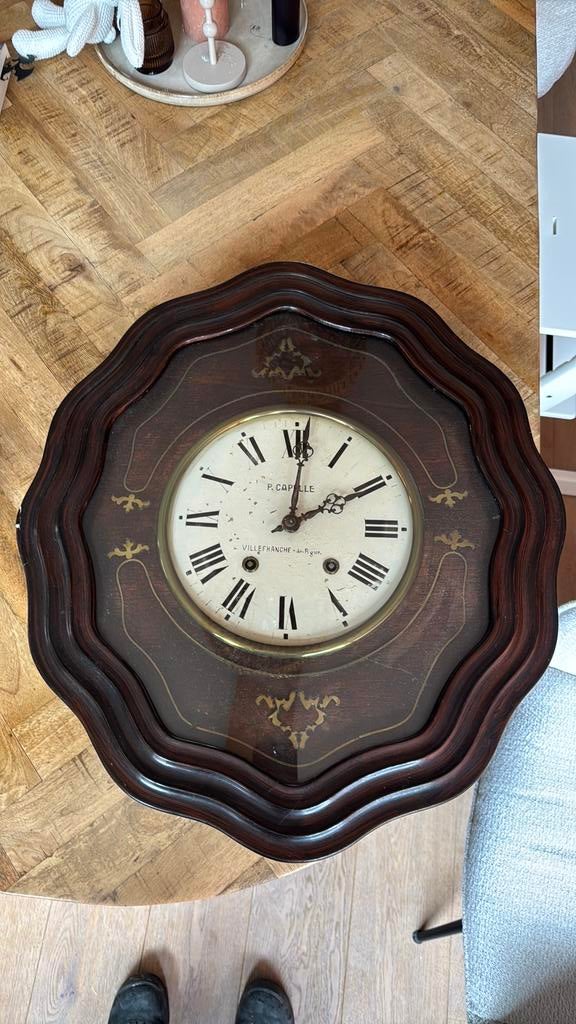 Franse stationsklok, Ophalen, Zo goed als nieuw, Wandklok