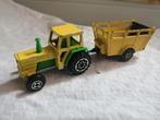 Majorette tractor met trailer 1/65, Ophalen of Verzenden, Gebruikt, Tractor of Landbouw