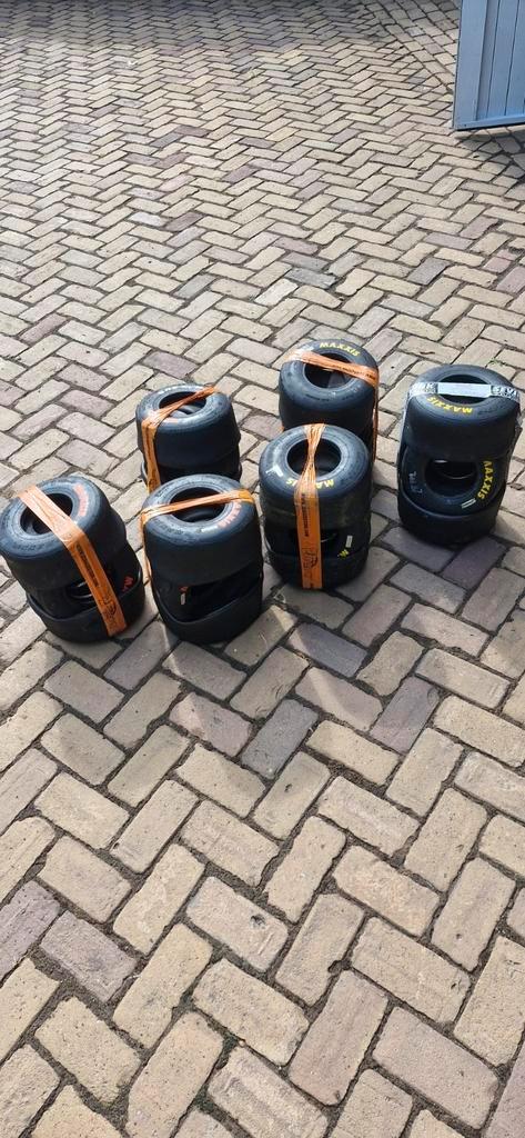 Maxxis kartbanden weinig gebruikt!, Sport en Fitness, Karting, Kart, Ophalen