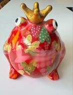 Pomme pidou spaarpot kikker roze, Ophalen of Verzenden, Gebruikt, Steen, Aardewerk of Keramiek, Dier