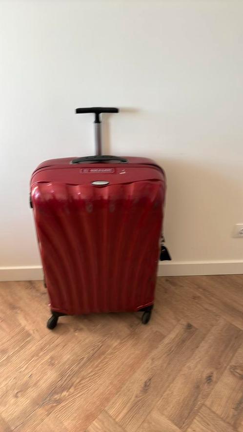 Samsonite koffer 75 cm met gebruikers sporen 4wielen, TSA, Sieraden, Tassen en Uiterlijk, Koffers, Gebruikt, Hard kunststof, 70 cm of meer